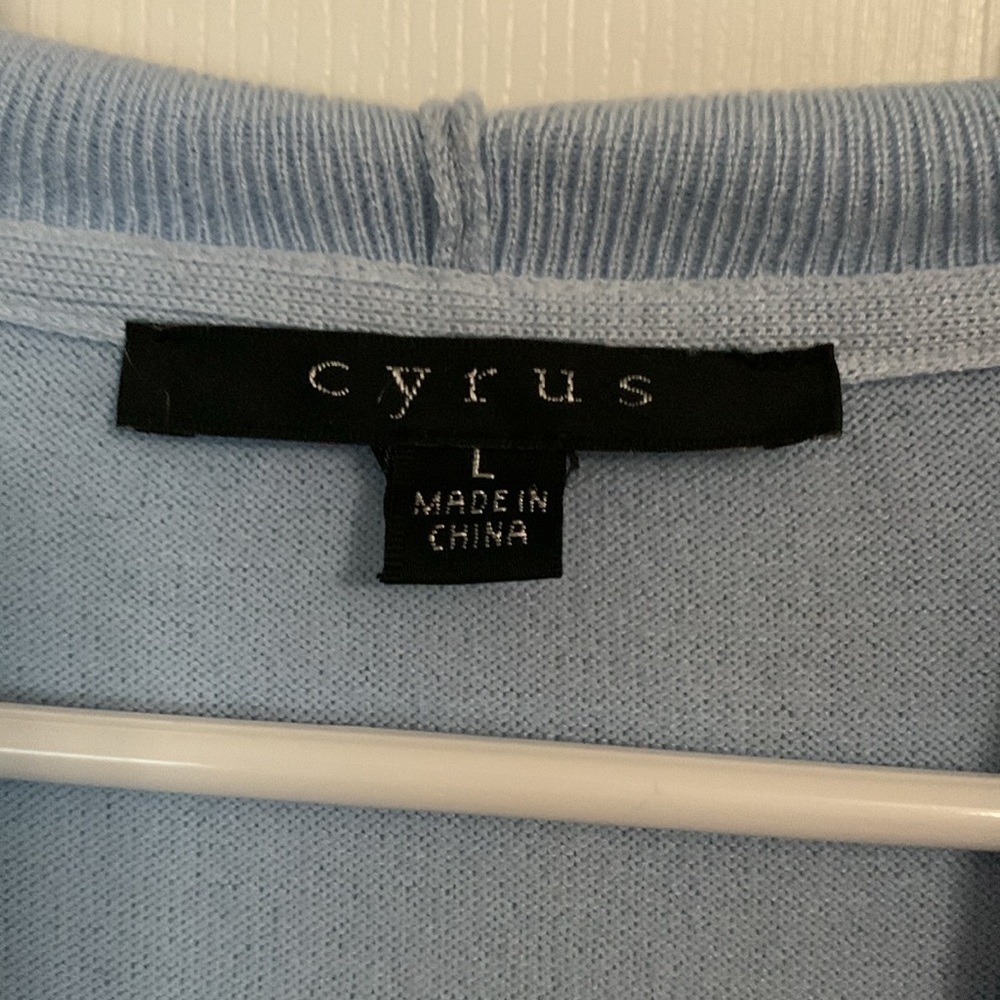Women’s Cyrus long, hooded cardigan, light blue - Picture 2 of 9